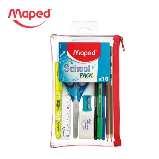 【法國Maped】小學生開學必備文具10件組(小一 新生 繪畫 送禮 兒童節 畢業禮物)