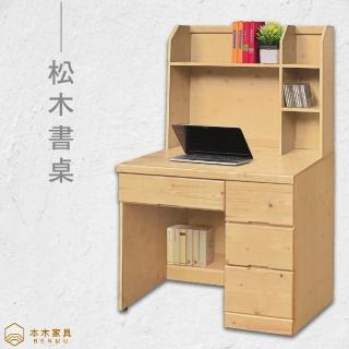 【本木】帝丹 松木書桌
