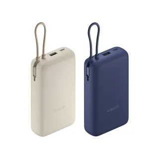 【小米】官方旗艦館   PB2030MI 自帶線行動電源 20000mAh 33W 2孔輸出(USB-A/Type-C可充/有線)
