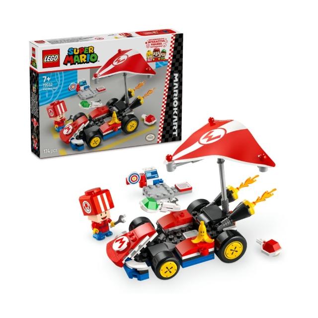 【LEGO 樂高】超級瑪利歐系列 72032 瑪利歐賽車－標準車(MarioKart 任天堂 玩具車 兒童積木 禮物)