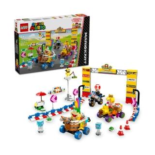 【LEGO 樂高】超級瑪利歐系列 72036 瑪利歐賽車-碧姬寶寶與大獎賽組合(MarioKart 任天堂 玩具車 兒童積木)