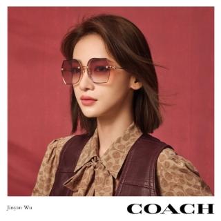 【COACH】時尚大鏡框太陽眼鏡(HC7146BD-900513)