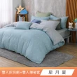 【HongYew 鴻宇】台灣製100%精梳棉 薄被套床包枕套組 雙人(多款)