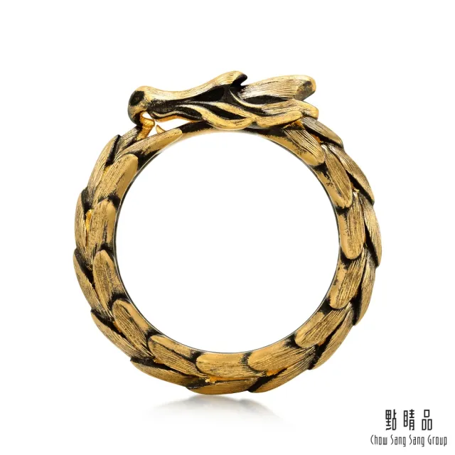 【點睛品】霸氣神龍 黃金戒指_計價黃金(港圍17號)