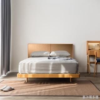 【有情門】STRAUSS 新沐陽多福床組-矮背 5x6.2呎/GL22.5(製作期2-3週/實木/MIT/雙人床/床架/床組)
