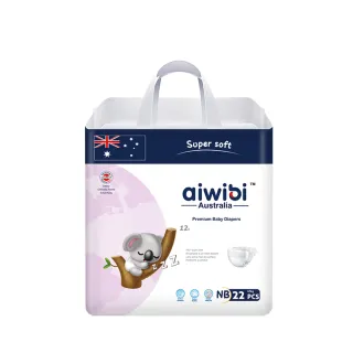 【Aiwibi 愛薇彼】零觸感瞬吸 黏貼型紙尿褲 NB(黏貼型/紙尿褲/尿布/新生兒)
