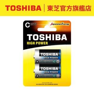 【TOSHIBA 東芝】鹼性2號電池 2入