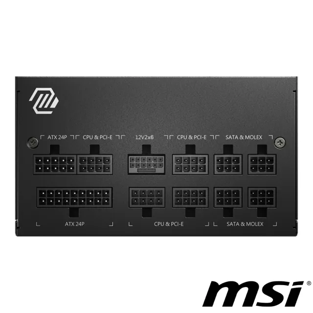 【MSI 微星】MAG A750GL PCIE5 80PLUS 750W 金牌 電源供應器