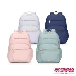 【AMERICAN TOURISTER 美國旅行者】ALIZEE AIMEE 日常休閒抗菌女性筆電後揹包/雙肩包/電腦包14吋(多色可選)