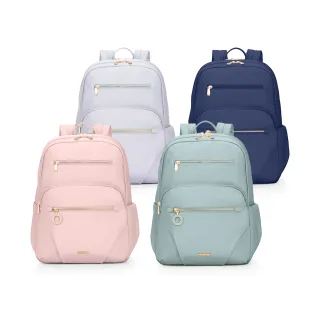 【AMERICAN TOURISTER 美國旅行者】ALIZEE AIMEE 日常休閒抗菌女性筆電後背包/雙肩包/電腦包14吋(多色可選)