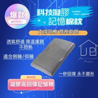 【高密度記憶棉☆久睡不塌陷】科技凝膠記憶棉枕60cm(記憶棉枕頭 冷感護頸枕)