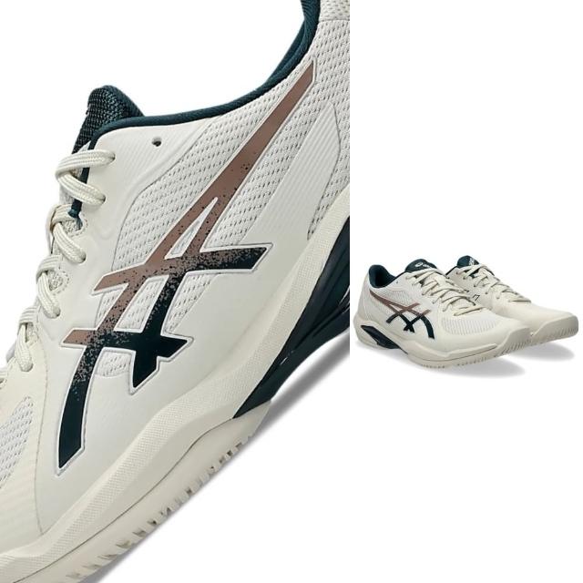 【asics 亞瑟士】SOLUTION SWIFT FF 2 男款 網球鞋(1041A466-200 樺木綠 法網配色 強化快速移動)