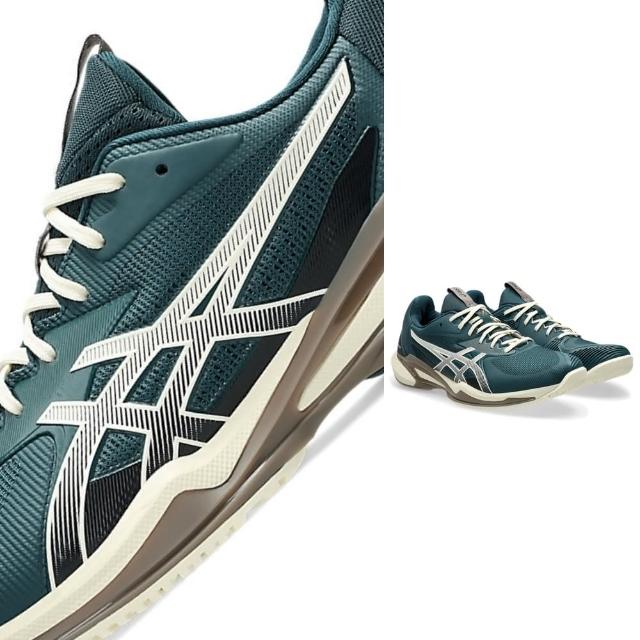 【asics 亞瑟士】SOLUTION SPEED FF 3 男款 網球鞋 一般楦(1041A438-300 綠 樺木 法網配色 速度全場型)