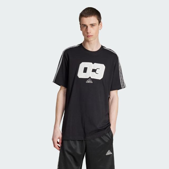 【adidas 愛迪達】短袖上衣 男 亞規 GRX TEE Q2 黑 JD5383