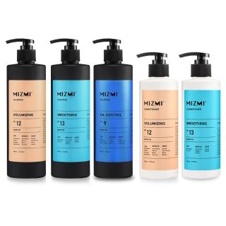【MIZMI】洗髮精480ml/護髮乳330mlx3入-任選(控油蓬鬆/水光亮澤/頭皮調理/強韌修護/柔軟潤澤)