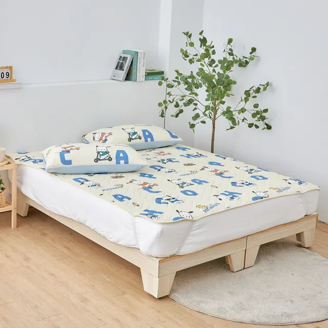 【Great Living 格蕾寢飾】La Belle 超值授權 眠綿冰升級玻尿酸涼被+涼墊+可水洗枕(雙人150x186cm 多款)