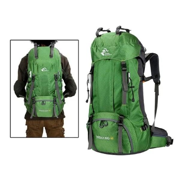 【May Shop】大容量 輕量化登山包 送防雨罩60L登山包 徒步旅行背包
