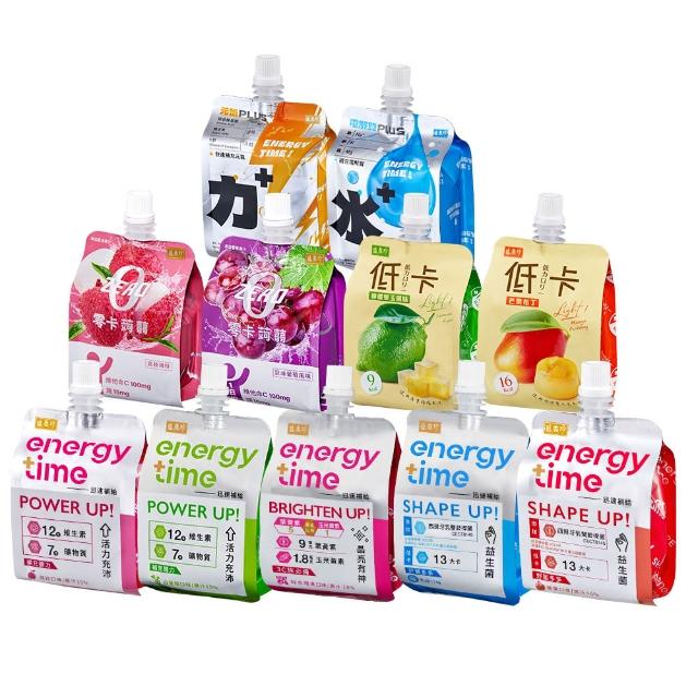 【盛香珍】Energy Time機能飲/零卡蒟蒻/低卡-180gX6包入(口味任選)
