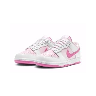 【NIKE 耐吉】W Dunk Low Hyper Pink 芭比粉 低筒 復古 休閒鞋 HQ1181-661