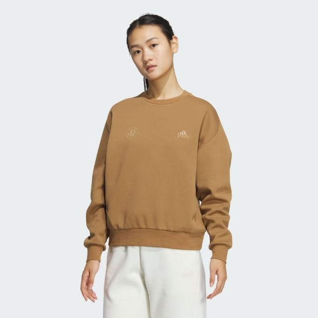 【adidas 愛迪達】LOUNGE 長袖上衣 女 JJ3578