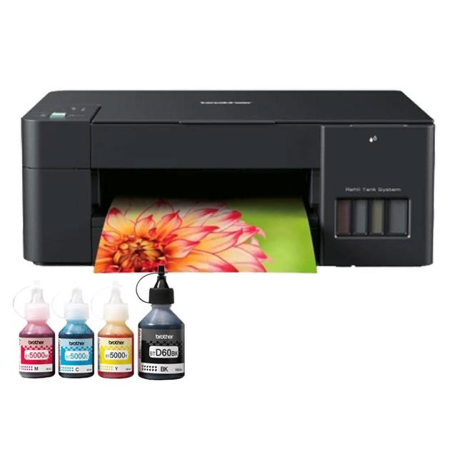 【brother】官方直營 搭1組1黑3彩墨水★DCP-T220 威力印大連供三合一複合式噴墨機 列印 複印 掃描 