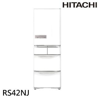 【HITACHI 日立】407L一級能效日製變頻五門冰箱-右開/星燦白(RS42NJ-W)