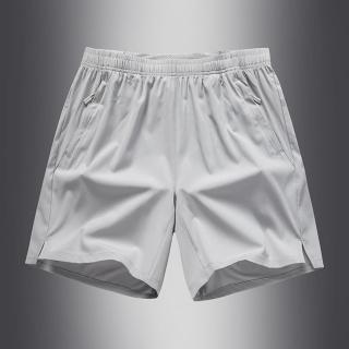【米蘭精品】現貨+預購 運動褲休閒短褲(抗菌簡約彈性直筒男女褲子5色74ks46)
