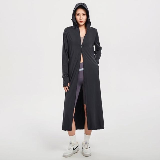 【米蘭精品】現貨+預購 防曬外套防曬衣(連帽面罩長款透氣女外套15款74ks3)