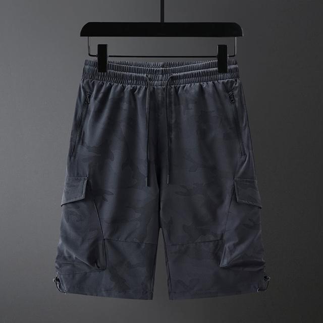 【米蘭精品】現貨+預購 工裝褲休閒短褲(迷彩耐磨抗皺五分男褲子2色74ks77)