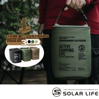 【樂活不露】天后鍋0.9L 三人份電子鍋收納袋(迷你電鍋 露營飯鍋 電飯鍋 煮飯鍋 低瓦數小電鍋)
