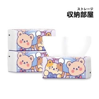 【收納部屋】卡通包裝 抽取式衛生紙 60包/箱-四層 50抽(小包裝 攜帶方便 紙巾 廚房紙)