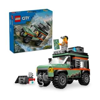 【LEGO 樂高】城市系列 60447 山地四驅越野車(交通工具玩具 兒童玩具 積木 禮物)S