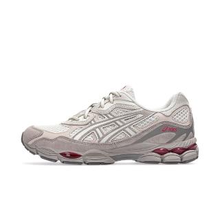 【asics 亞瑟士】Gel-nyc 男 運動休閒鞋 復古 舒適 穿搭 米 紅(1203A372-100)