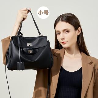 【達賀尊爵】小號 Rodeo凱麗托特包大容量光滑小牛皮單肩手提鎖扣通勤腋下包(達克公爵同款)
