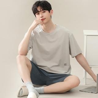 【Heart:W 新職人】★柔軟舒適居家休閒套裝(男上衣/家居服/休閒/莫代爾)
