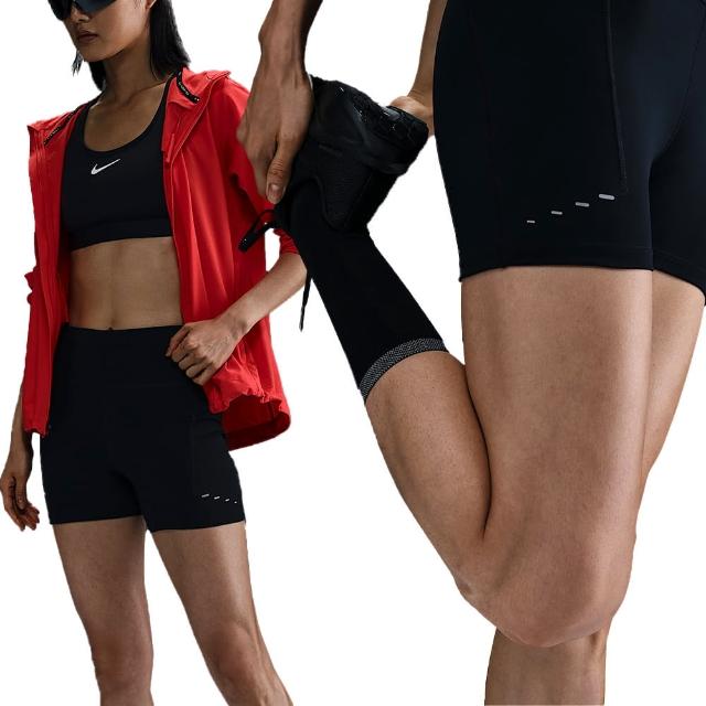 【NIKE 耐吉】As W Nk Df Swift Hr 4in Short 女款 黑色 瑜珈 緊身 短褲 HJ2259-010