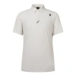 【DESCENTE】GOLF 迪桑特 男士 高爾夫球上衣(淺米色/藍色)