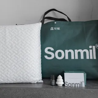 【Sonmil 森好眠】冰絲涼感 乳膠枕 C60(香氛精油禮盒組)