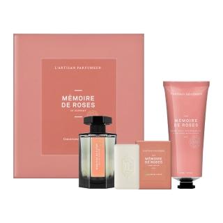 【L Artisan Parfumeur 阿蒂仙之香】玫瑰追憶香氛禮盒(國際航空版 淡香精50ml+護手霜65ml+香氛皂25g)