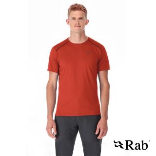【RAB】Force Tee 圓領短袖透氣排汗衣 男款 托斯卡納紅 #QBL05