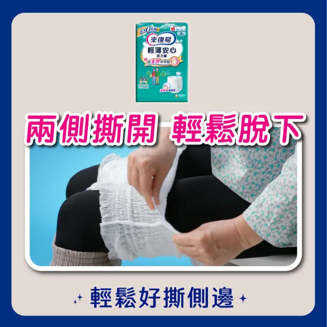來復易】成人褲型紙尿褲S-XXL 4包/箱(輕薄活力褲/宛如內褲超薄褲