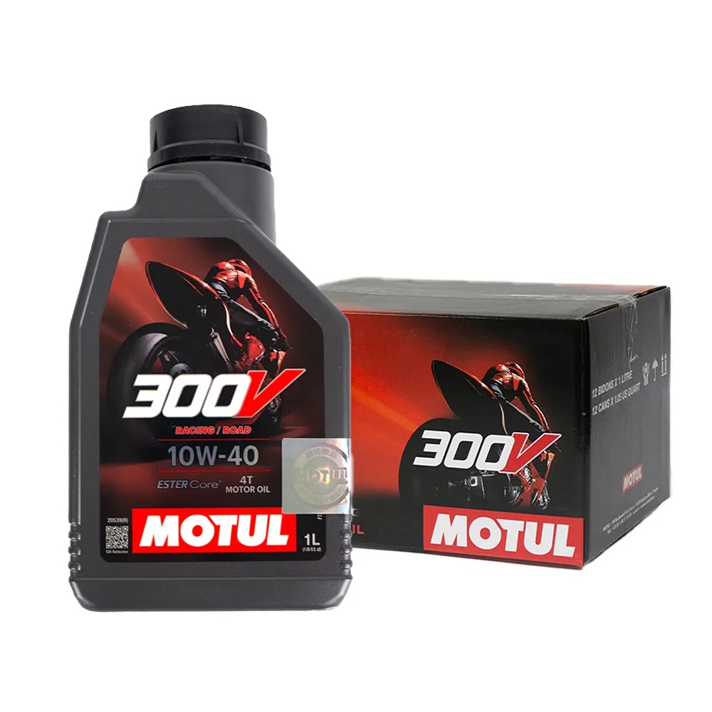 MOTUL 300V 10W40 1L　新品4本、0.4L使用残1本　値下げ。 Amazon.com: Motul 300V 4T Factory Line 10W-40 Synthetic Oil 1
