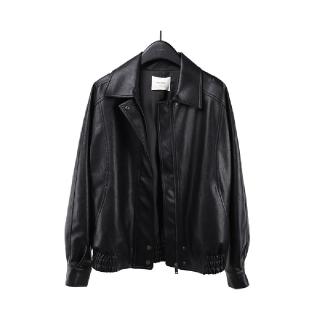 【米蘭精品】現貨+預購 皮衣外套機車夾克(高階感PU皮韓版防風女外套2色74kr2)