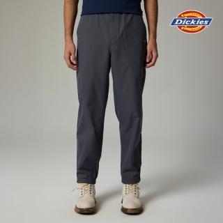 【Dickies】男款深灰色舒適彈性褲腰休閒縮口長褲｜DK0A87GWCF8