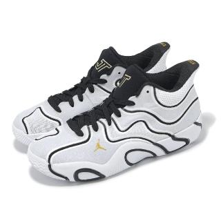【NIKE 耐吉】籃球鞋 Jordan Tatum 3 GS 大童 女鞋 白 黑 氣墊 緩震(IB8151-100)