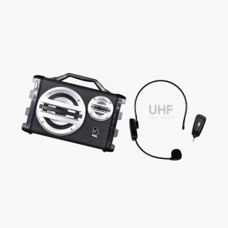 【ifive】手提專業移動擴音機if-SK055+UHF無線教學麥克風 if-UM260(頭戴麥克風 藍芽喇叭 戶外活動 表演)