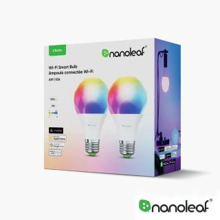【nanoleaf】智慧氣氛燈泡-2入組(rgb 氛圍燈 Apple homekit 變色燈泡 網美燈 e27 led)