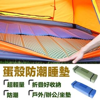 【野一夏】超輕量登山折疊蛋殼鋁箔睡墊 泡棉防潮墊(露營睡墊 野餐墊 保潔墊)