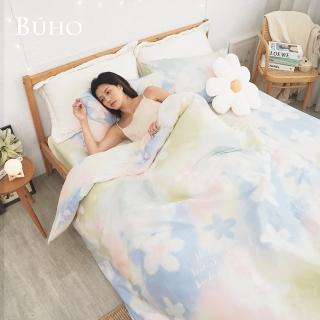 【BUHO 布歐】純棉清新花草單人二件式床包枕套組(多款任選)
