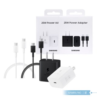 【Samsung 三星】T2510新款 正原廠盒裝組 25W 超級快充 + 雙Type C線(for S25 S24系列)